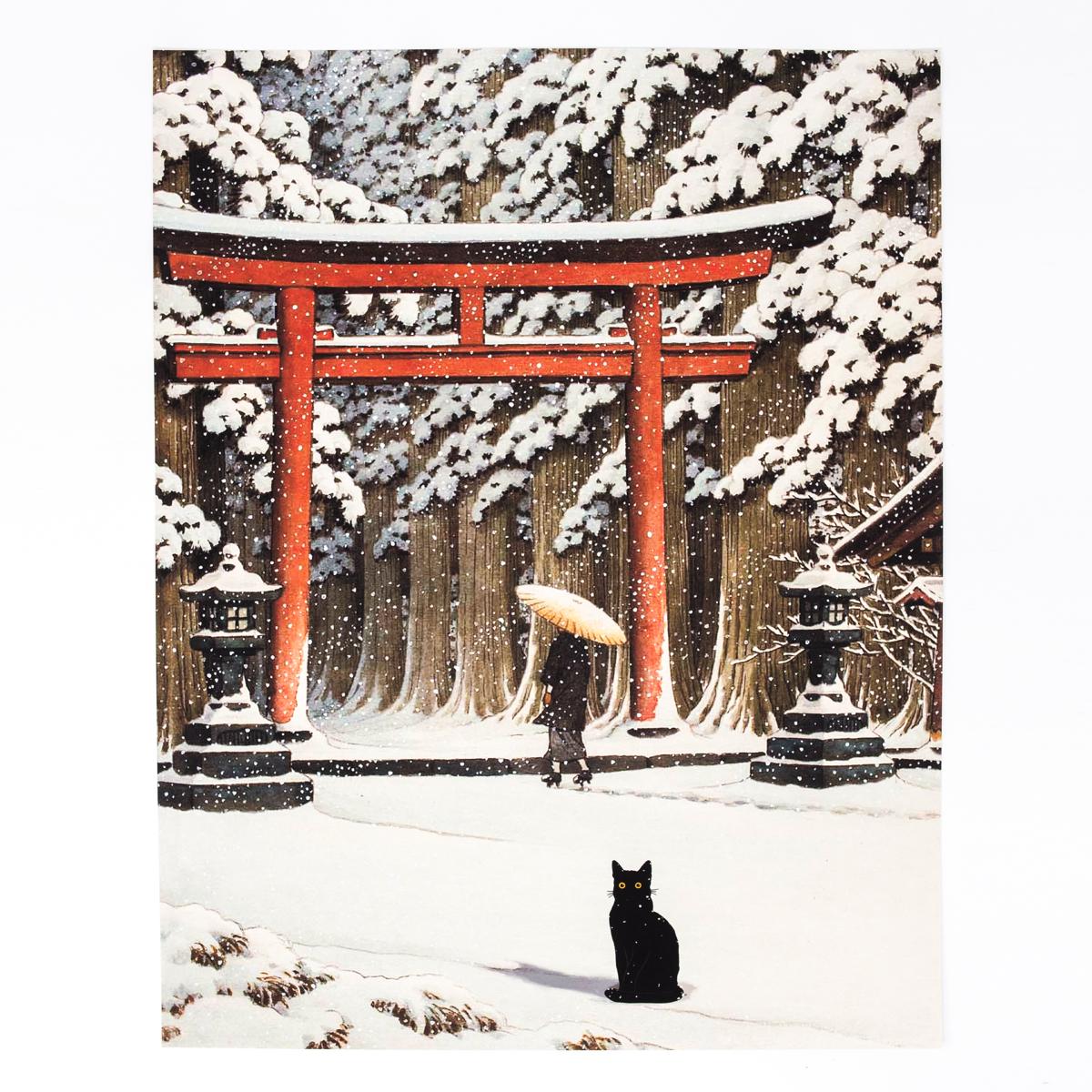 general cat print snow inari