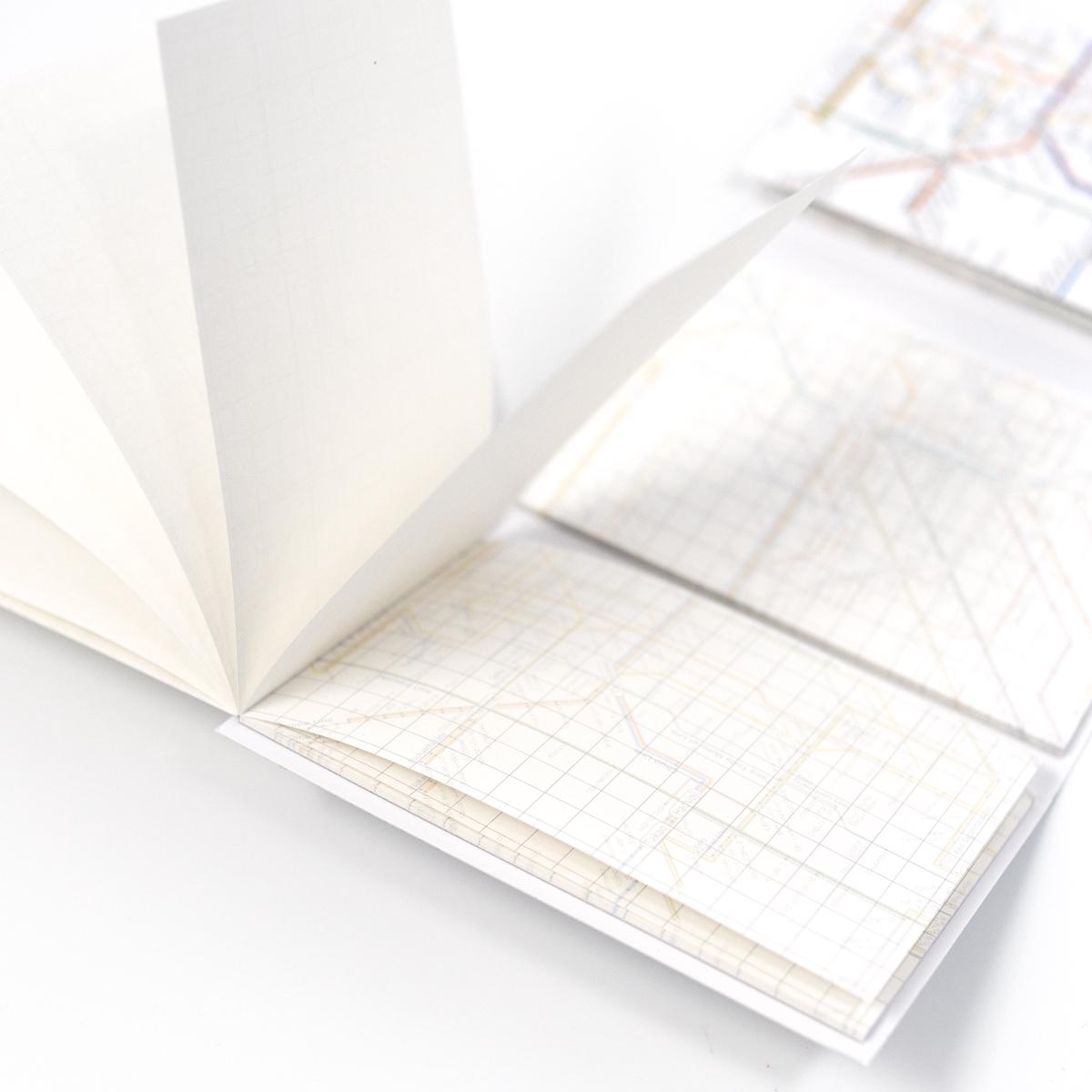 general map notepad angle closeup