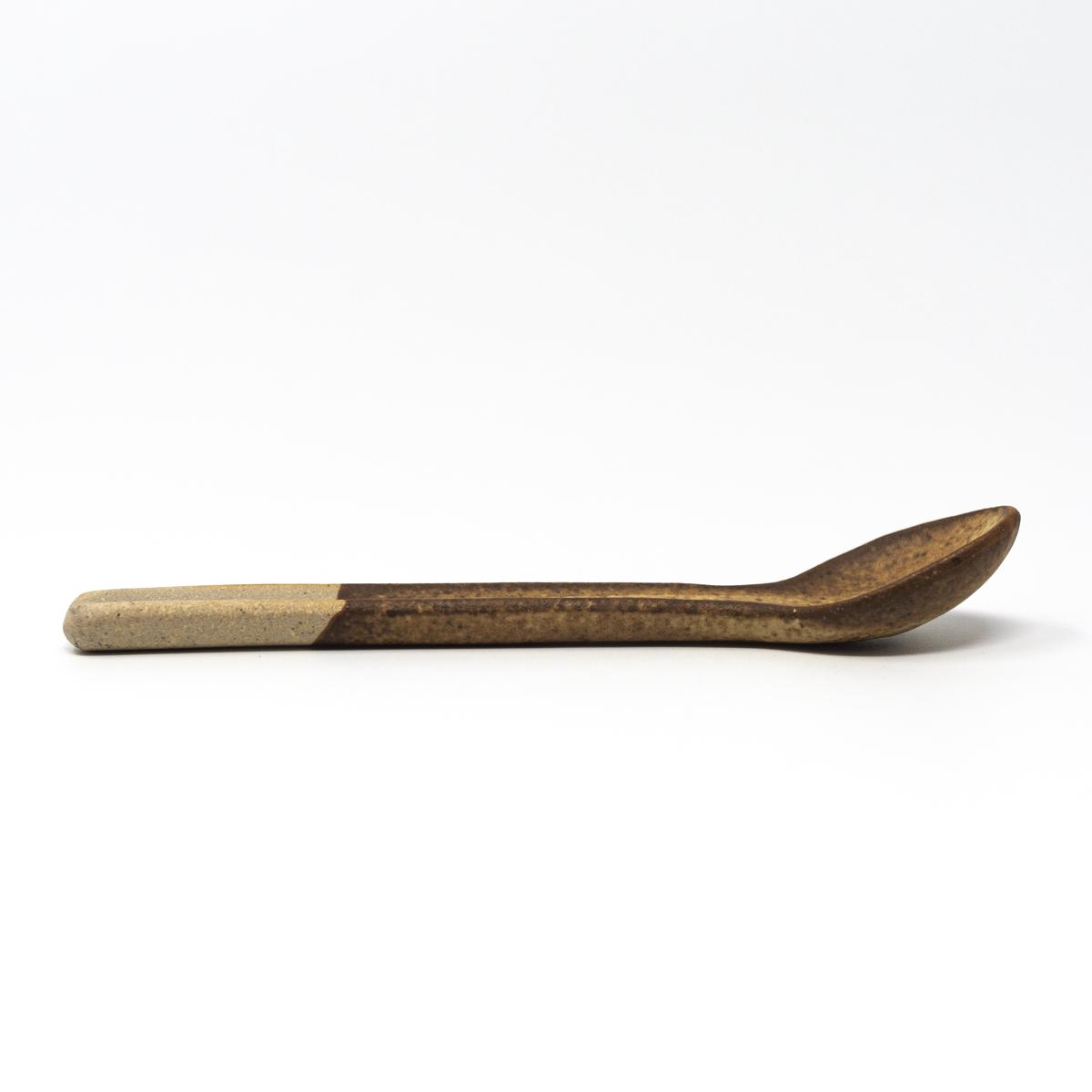general ceramics brown spoon