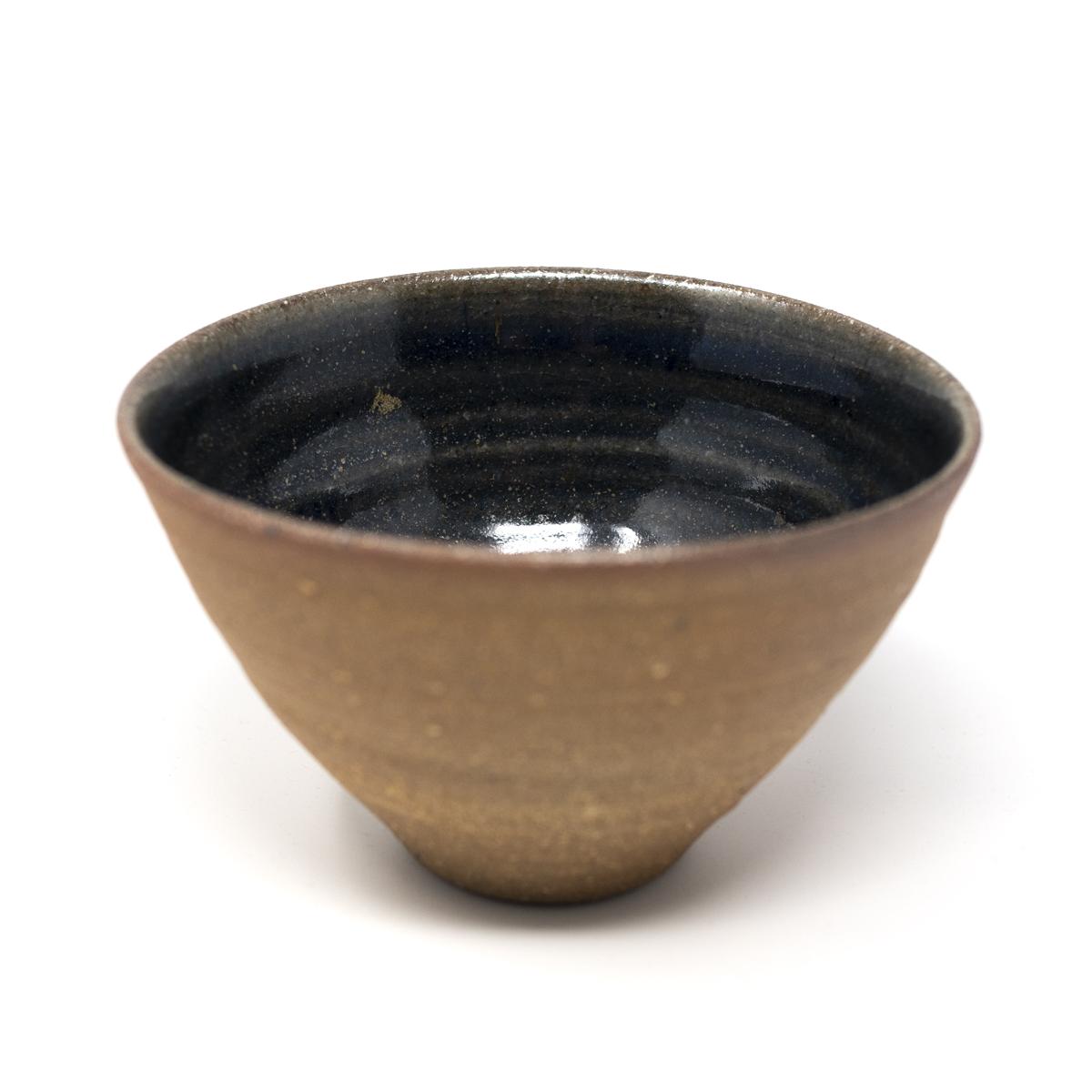 lisa armour Brown small blue bowl side angle