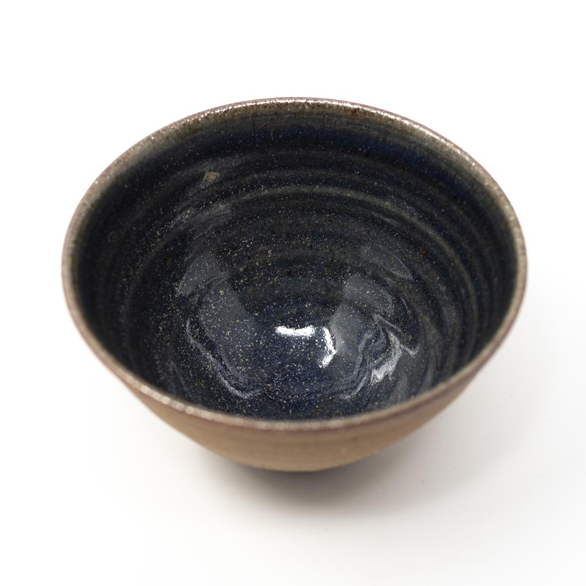 lisa armour Brown small blue bowl top angle