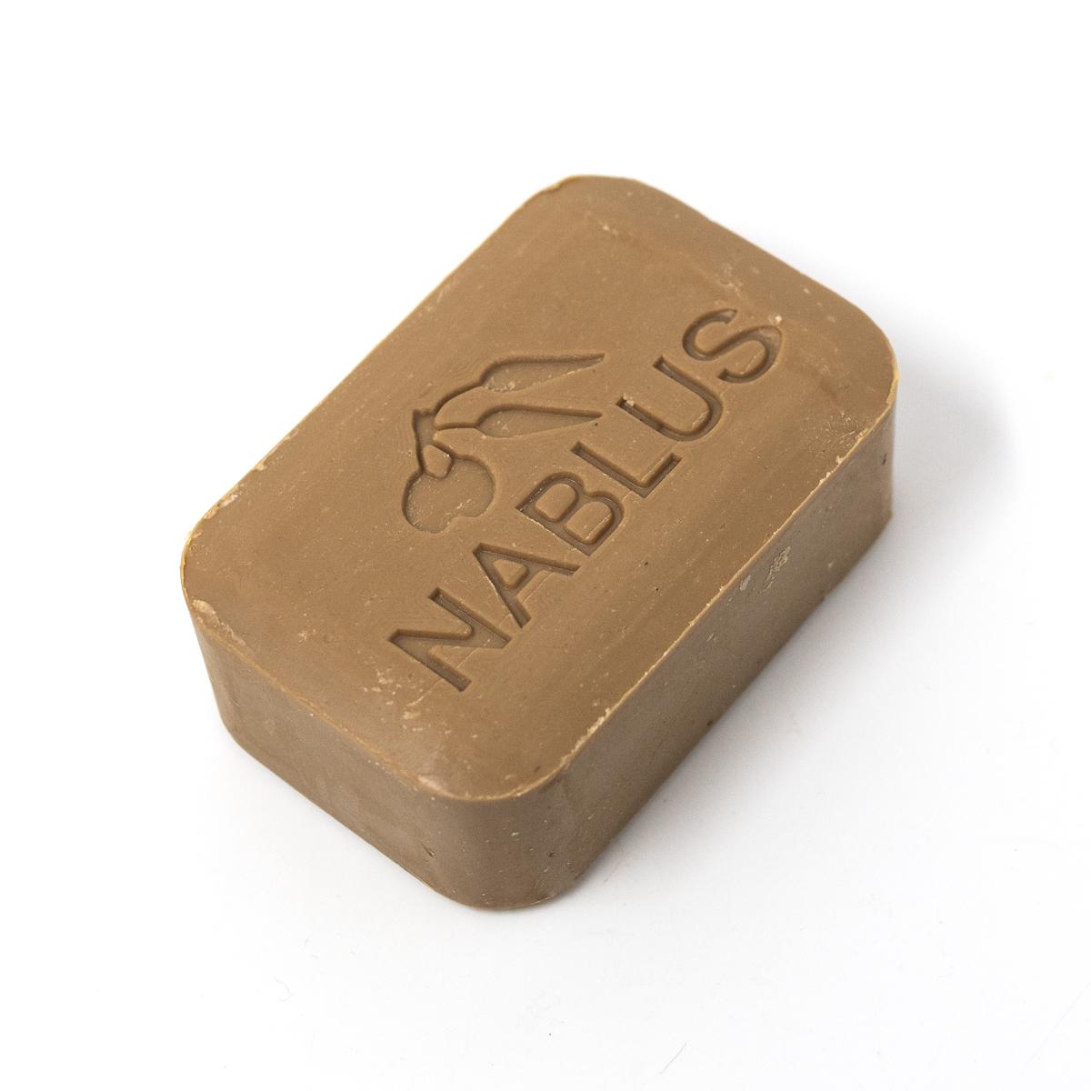 nablus honey olive soap bar top angle