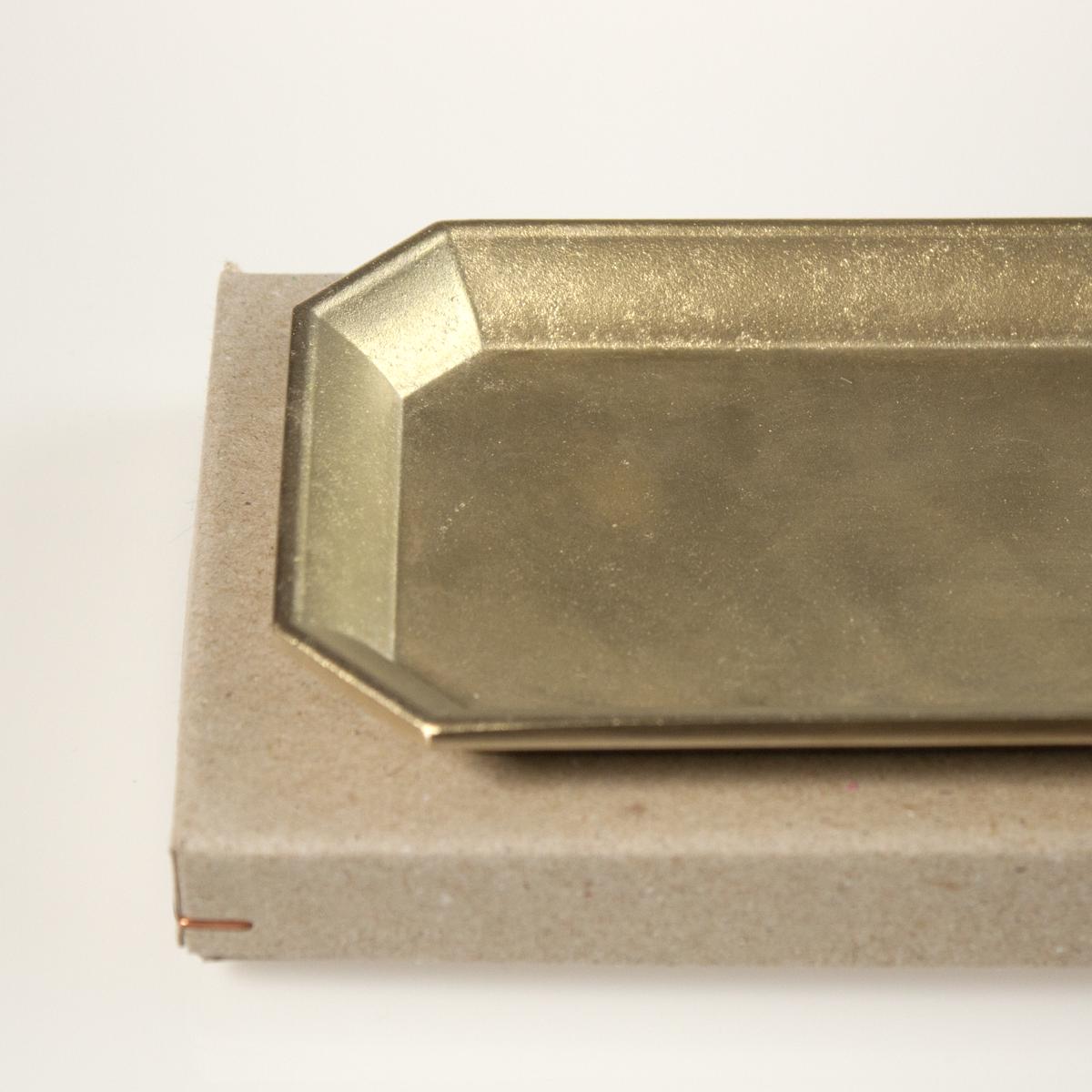 brass tray box