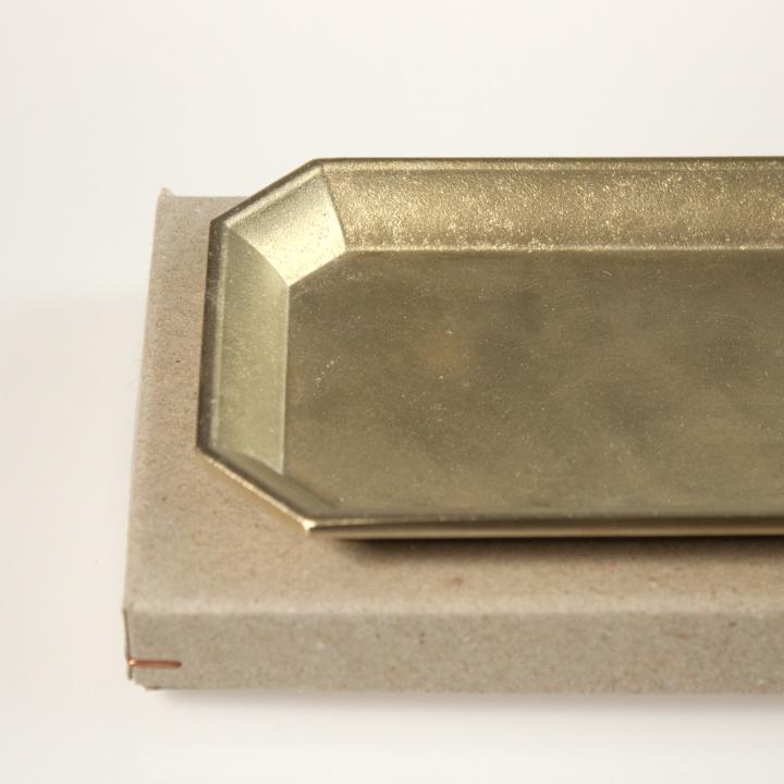 brass tray box