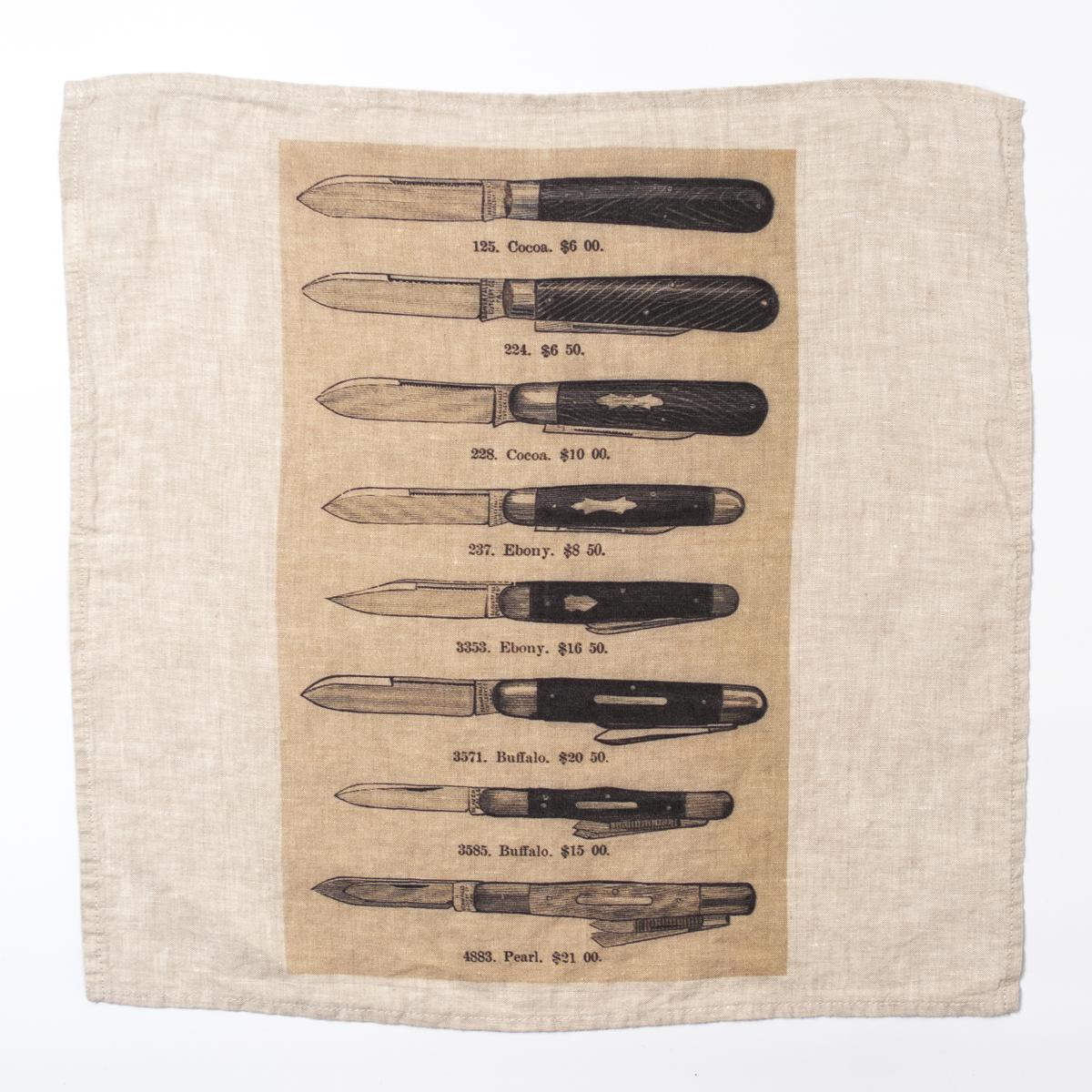 serie limitee louise knives napkin