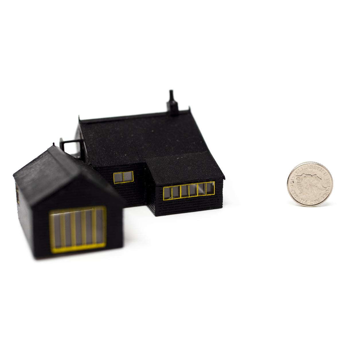 postcard models derek jarman cottage scale