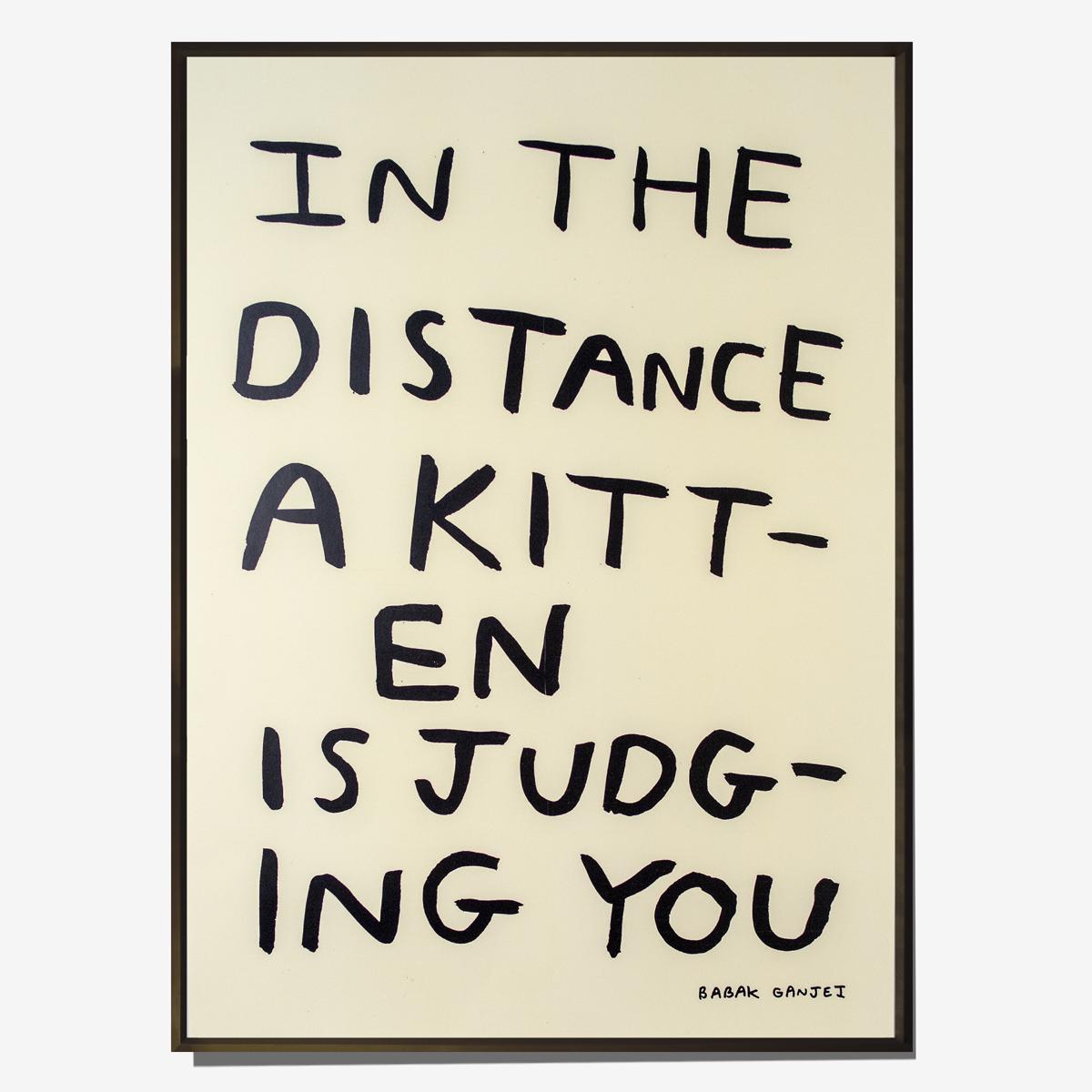 babak kitten framed