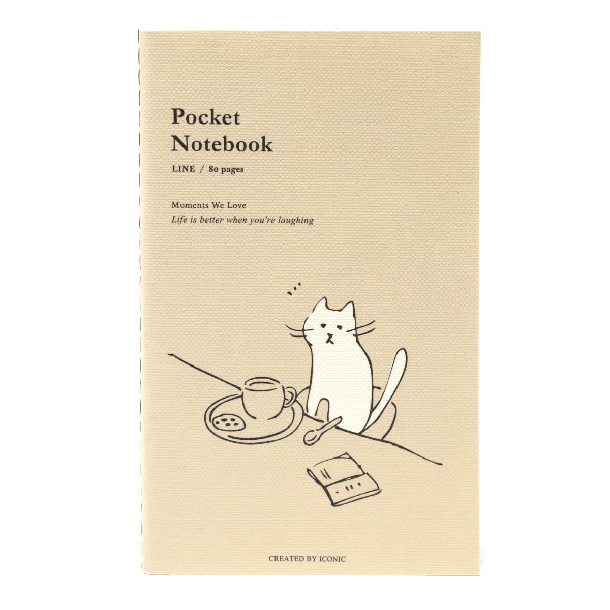 cat table pocket notebook front