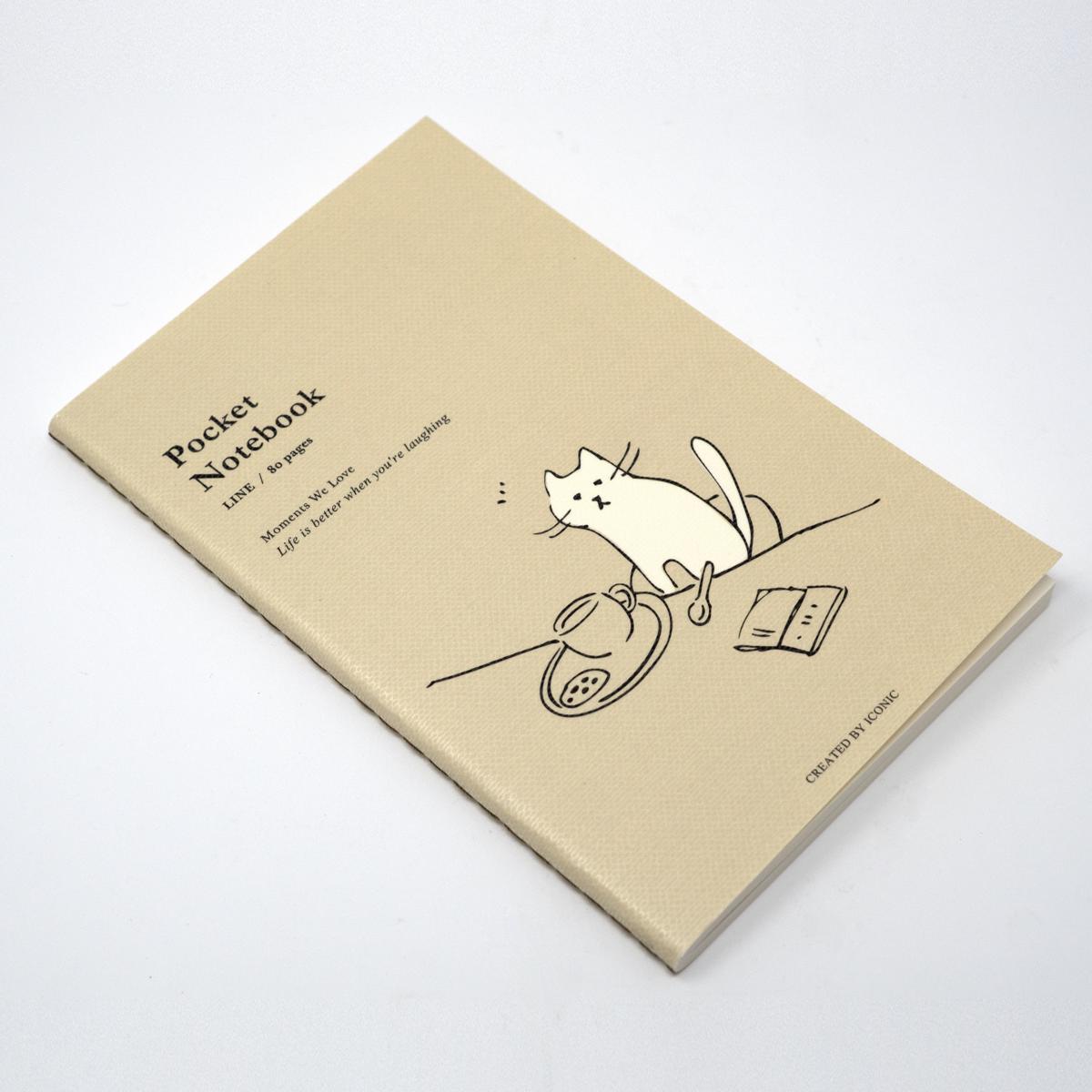 cat table pocket notebook angle