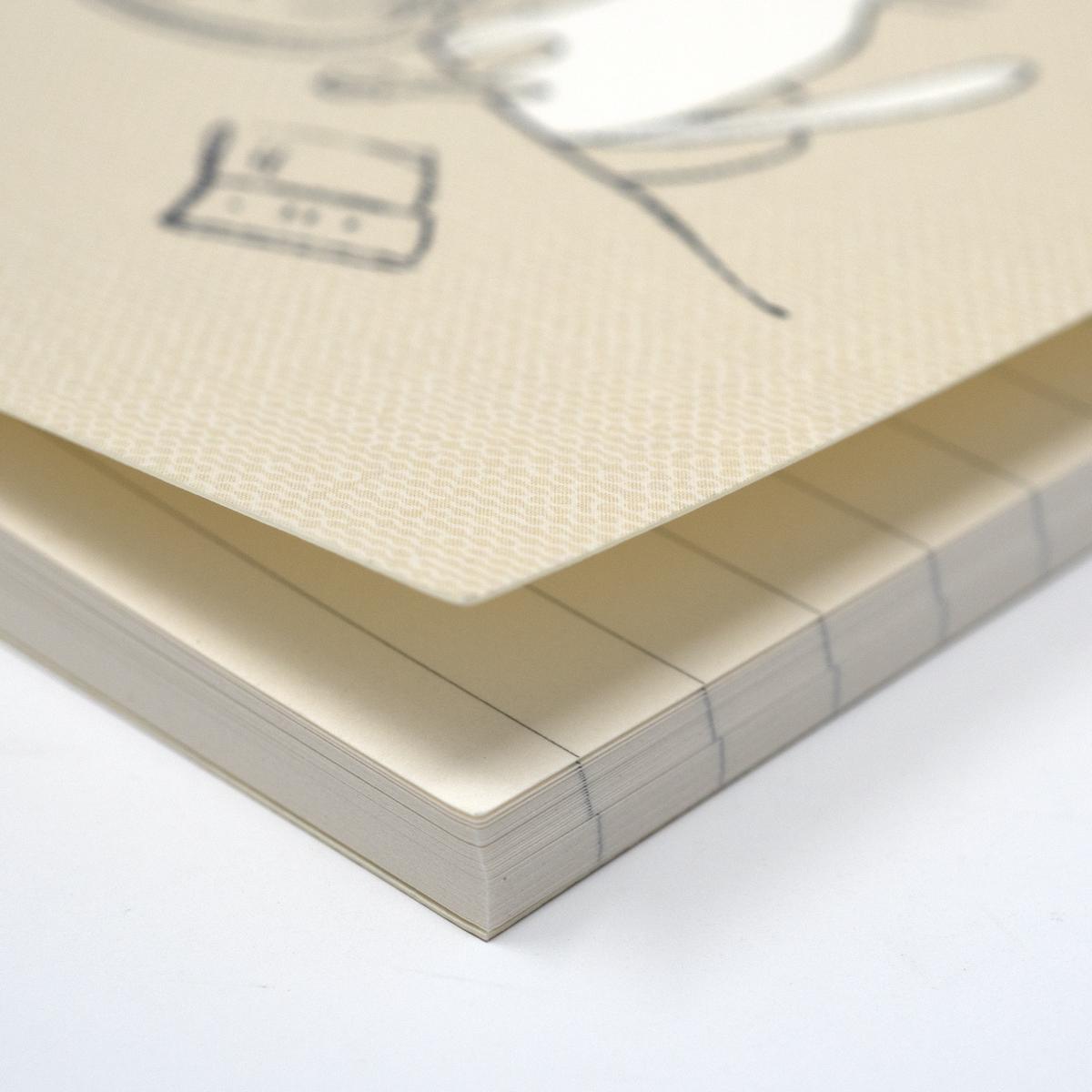cat table pocket notebook inside