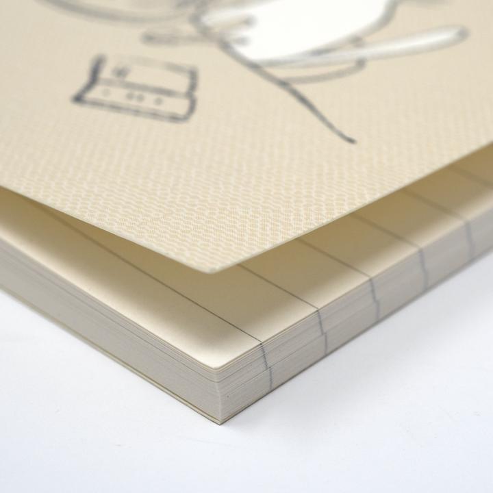 cat table pocket notebook inside