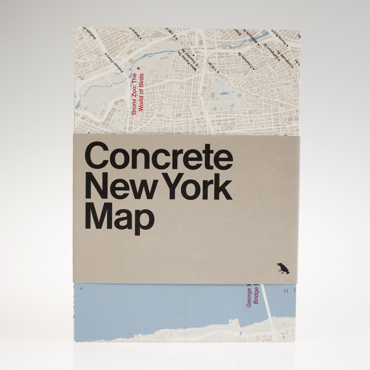 concrete new york map