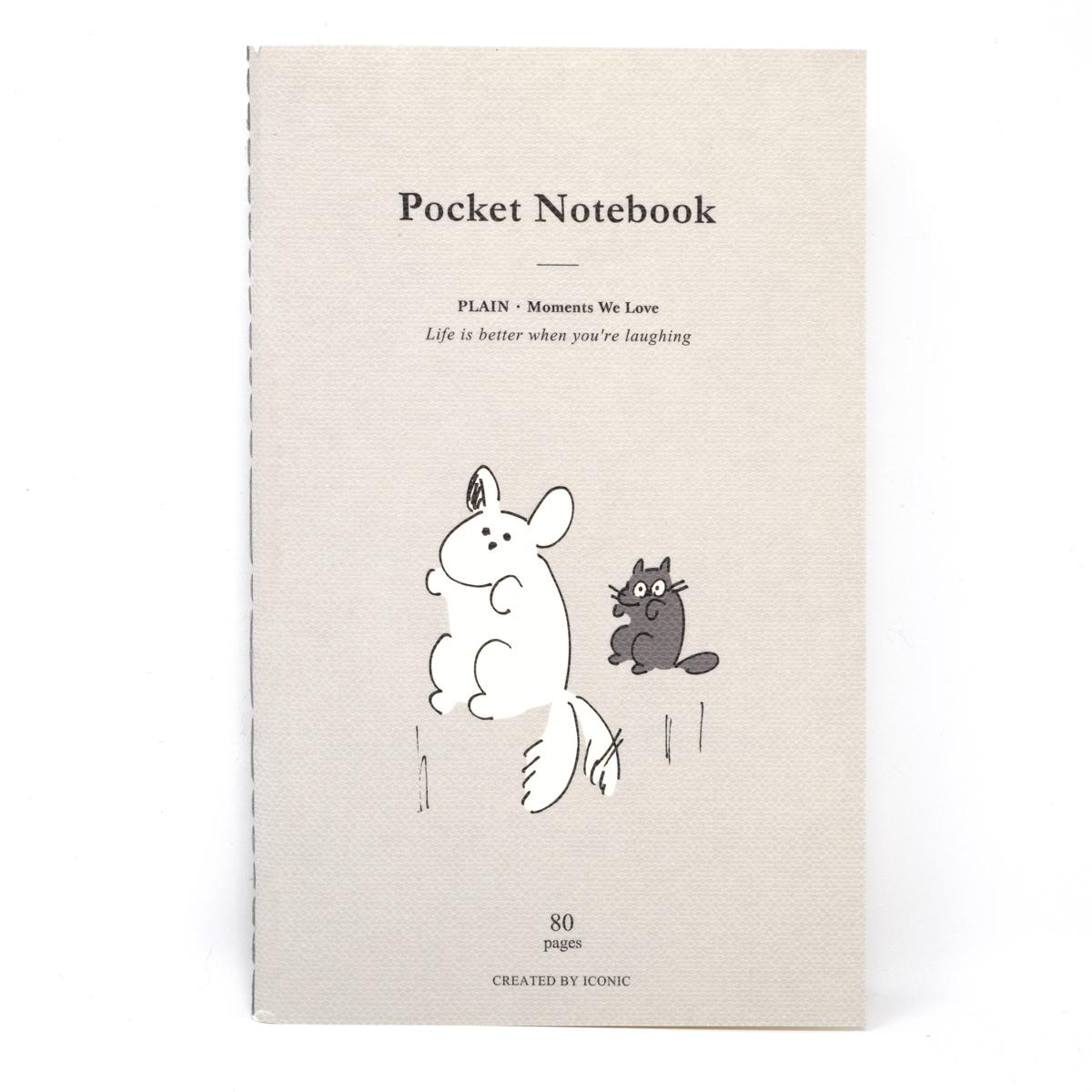cat dog pocket notebook front