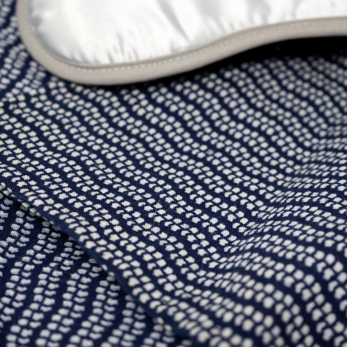 blue and white closeup top