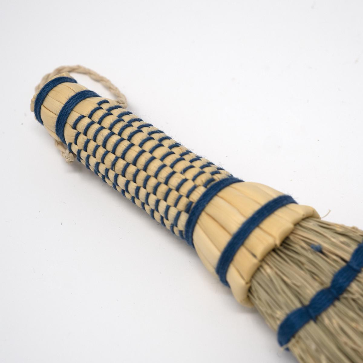 small indigo brush handle