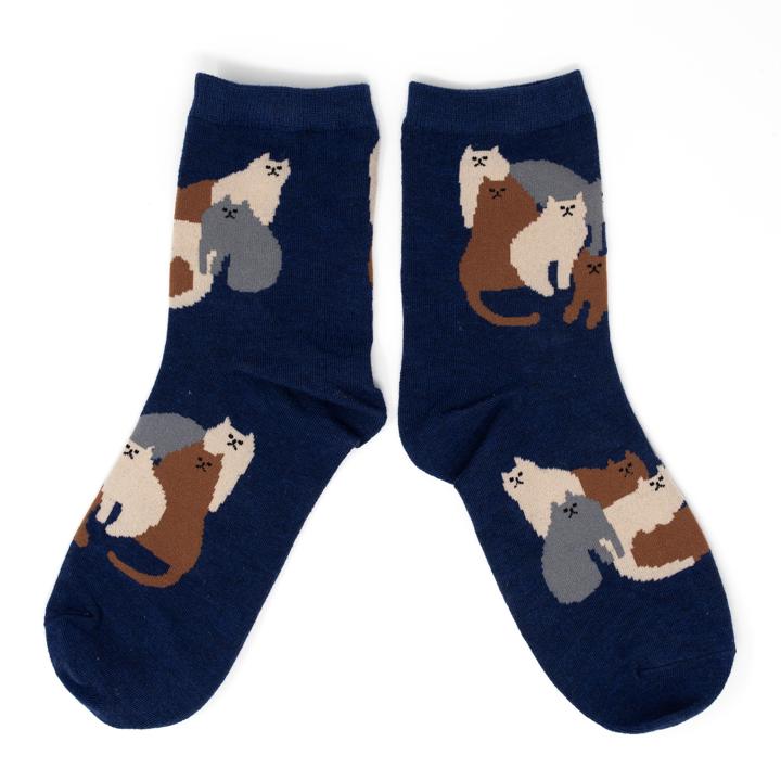 general neko socks dark blue