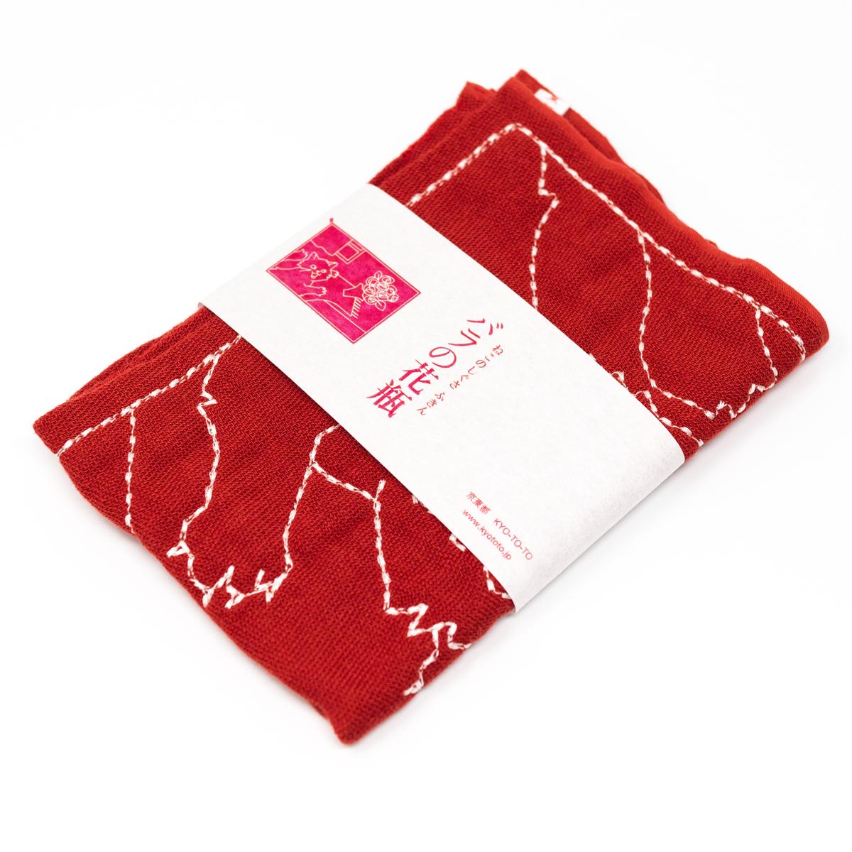 kyototo red cat dishcloth packaging