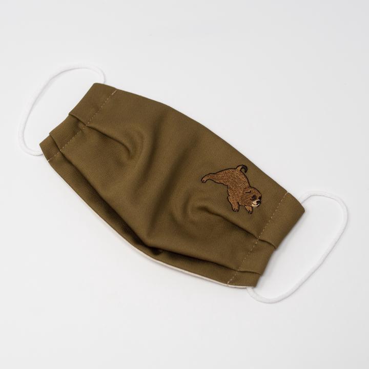 kyototo dog facemasks dark brown closeup