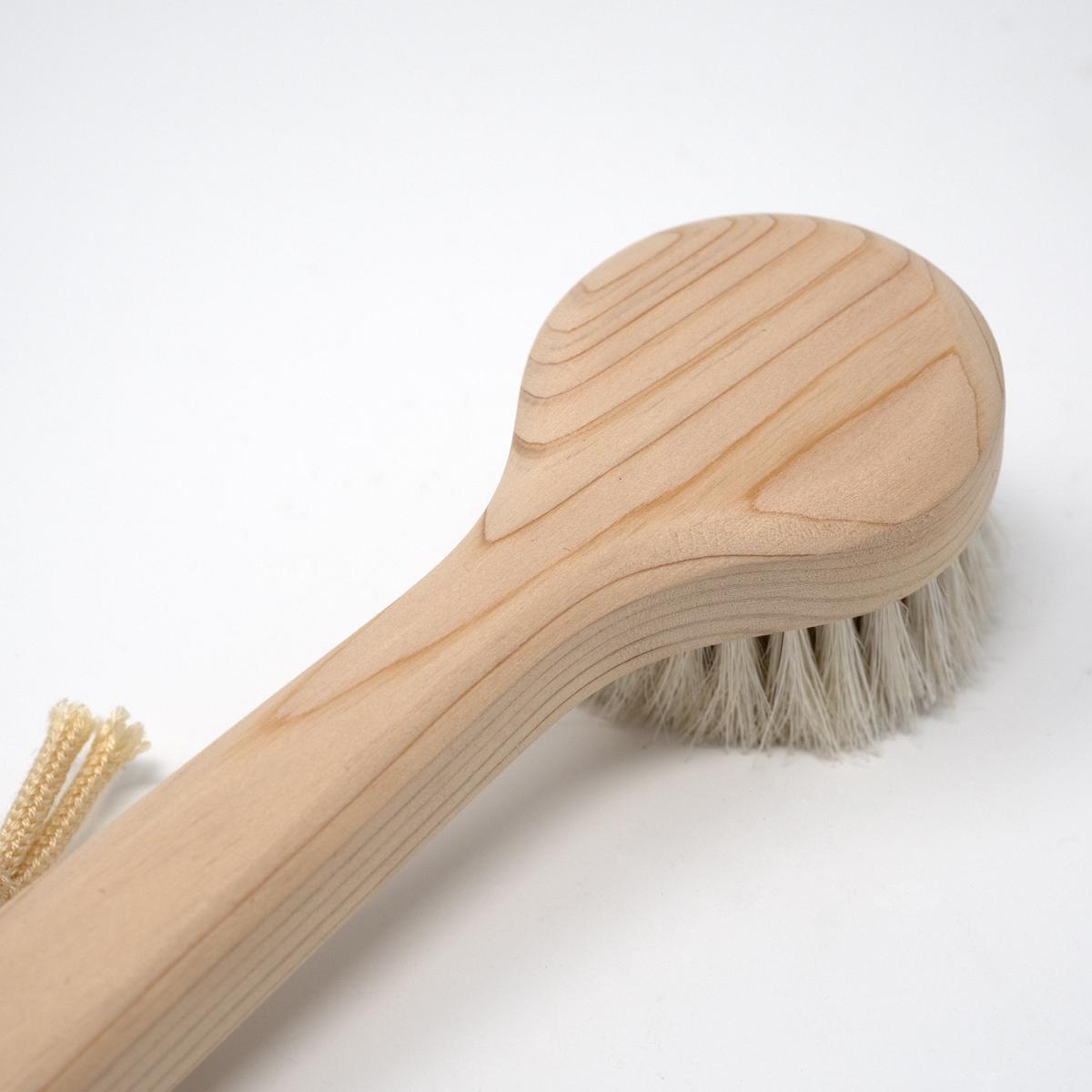 scrub brush head back