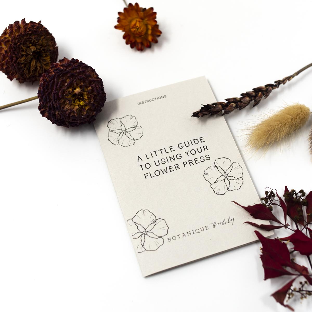 botanique flower press kit instructions