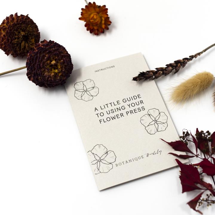 botanique flower press kit instructions