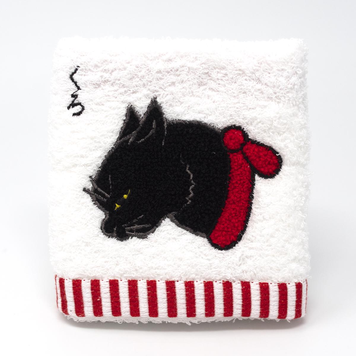 black cat towel