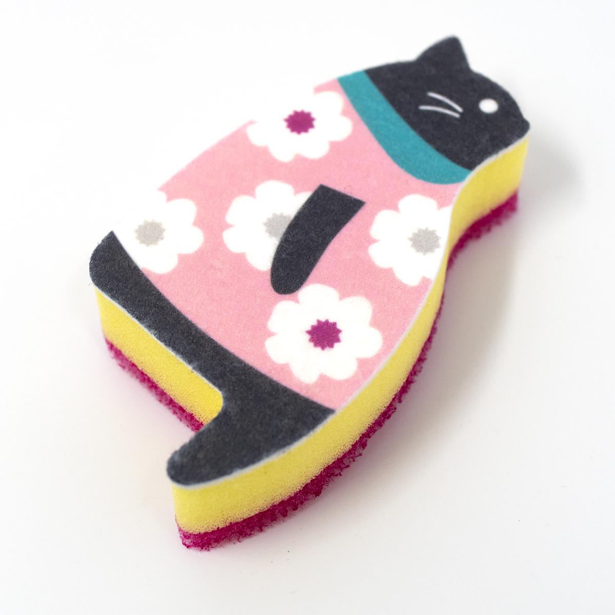 sakura the cat kitchen sponge