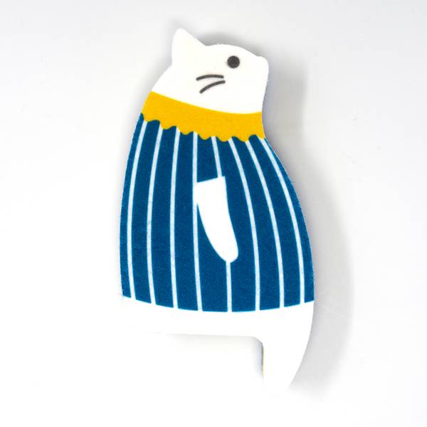 Image of Sutoraipu the Cat Kitchen Sponge Blue