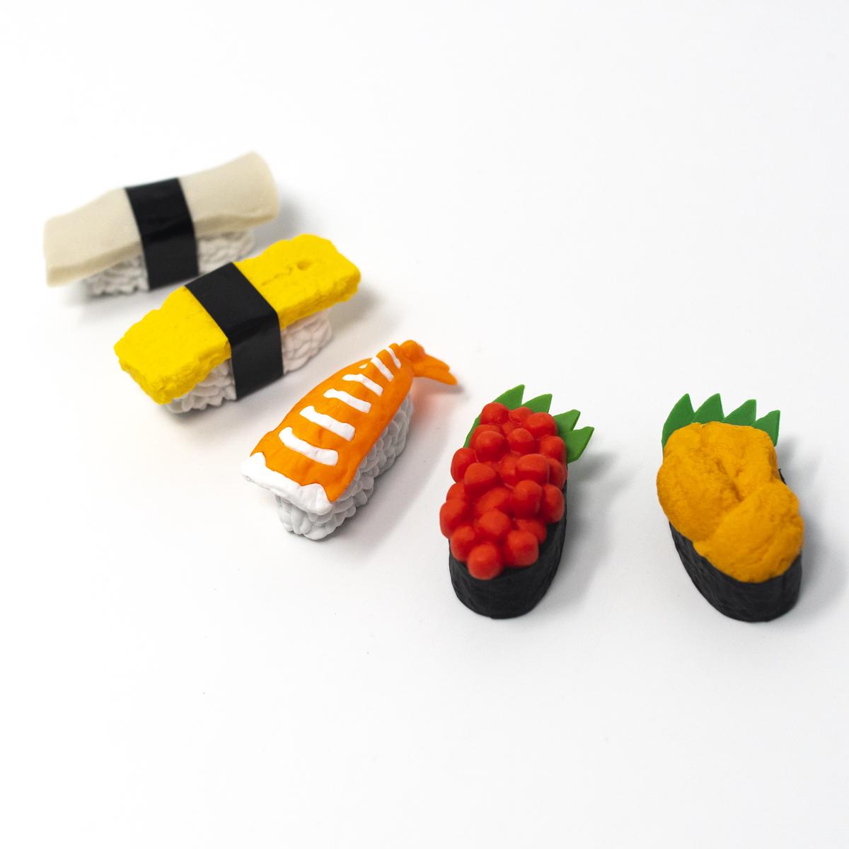 general sushi eraser set top