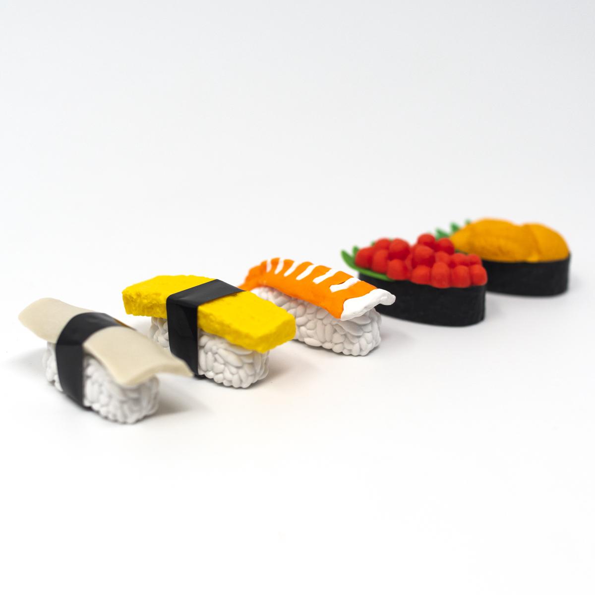 general sushi eraser set front angle