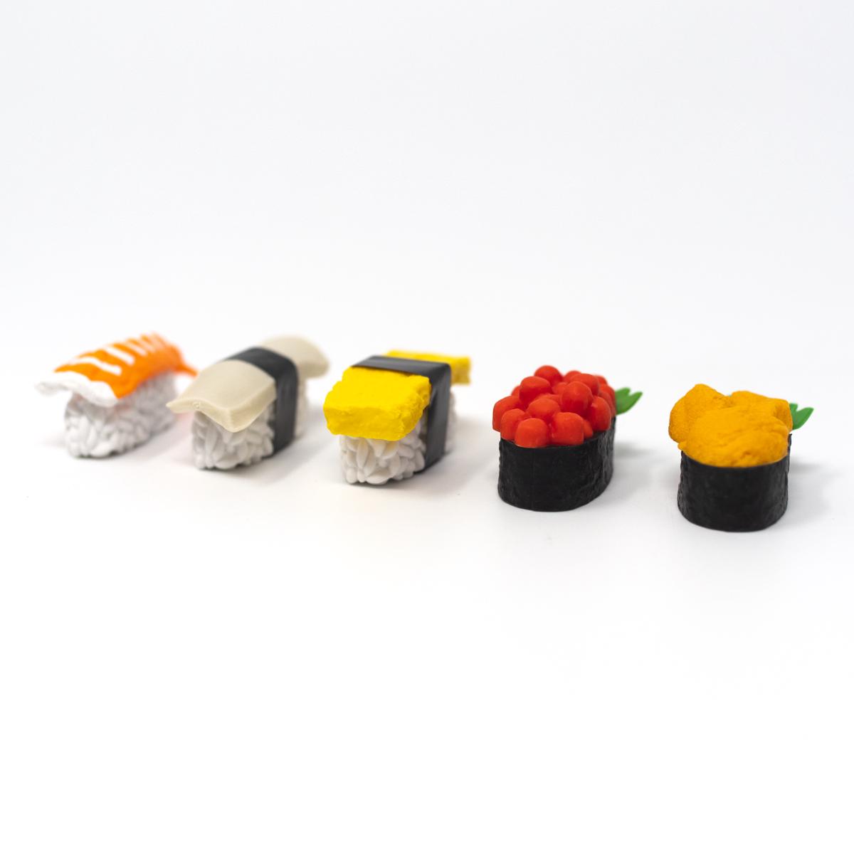 general sushi eraser set front side angle