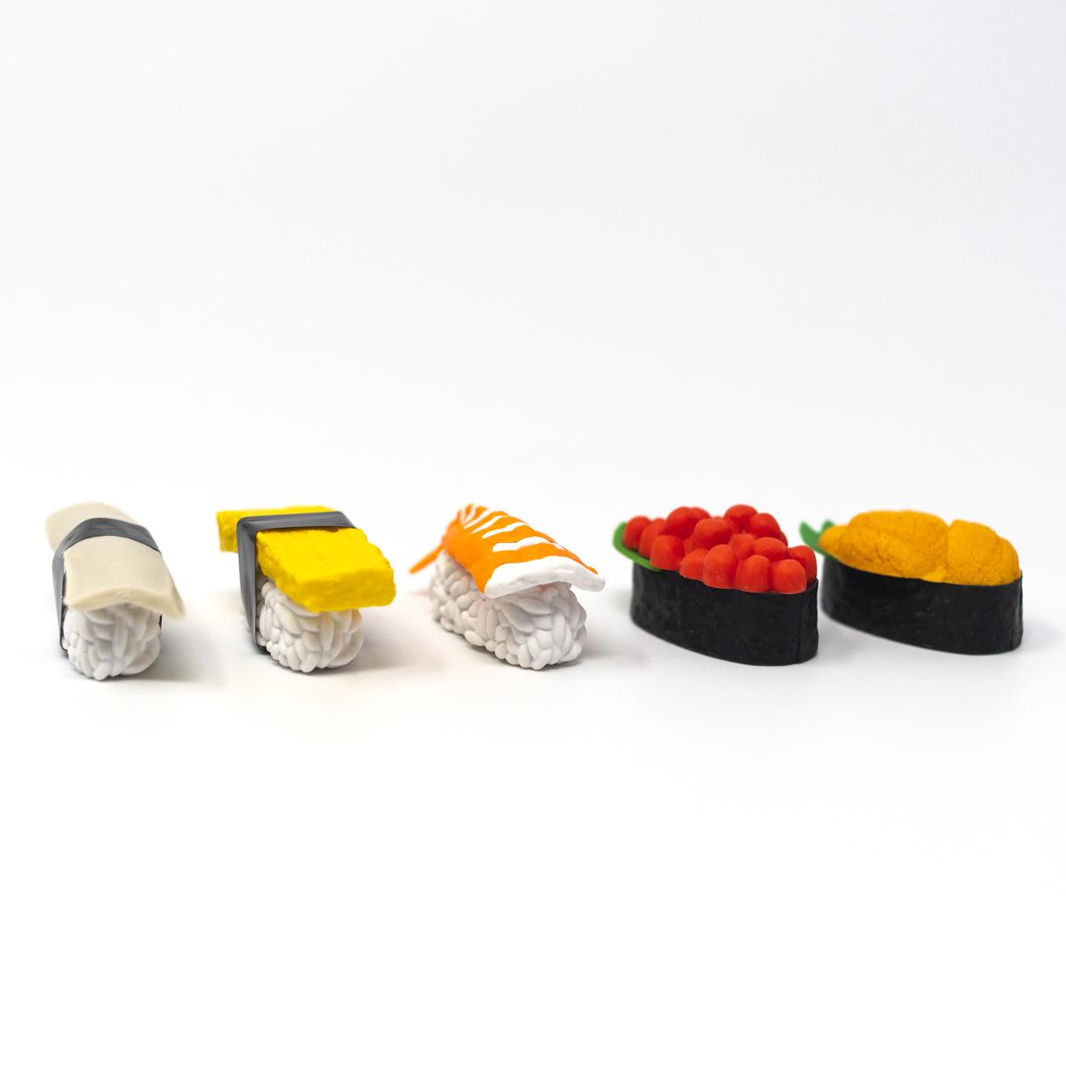 general sushi eraser set front