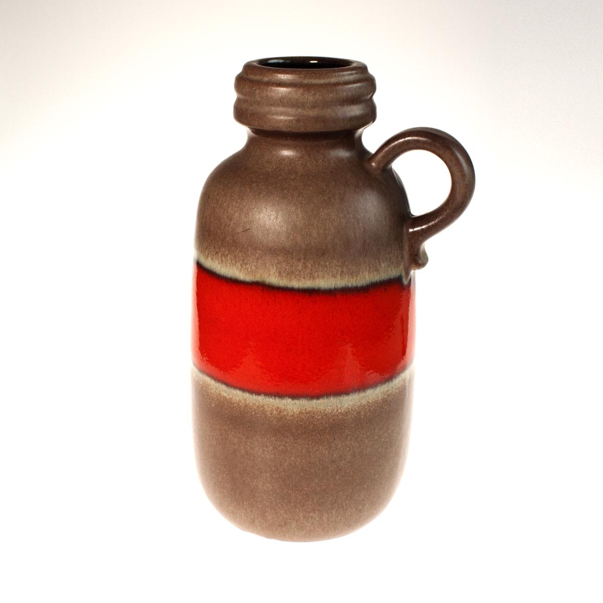 brown red jug small