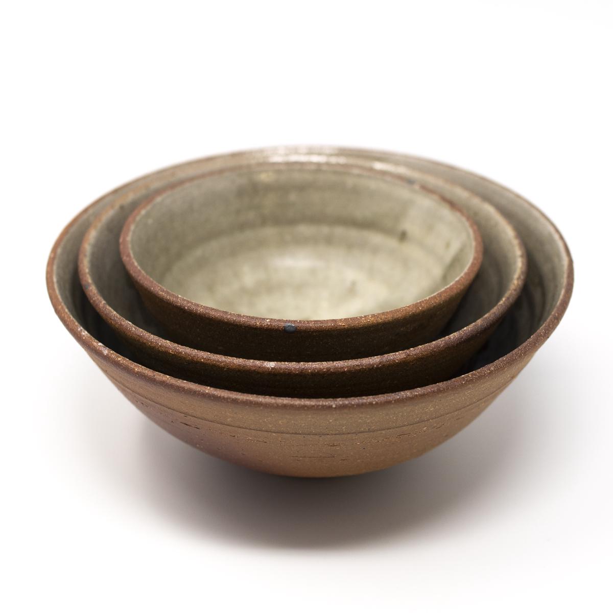 lisa armour brown green bowl set side angle