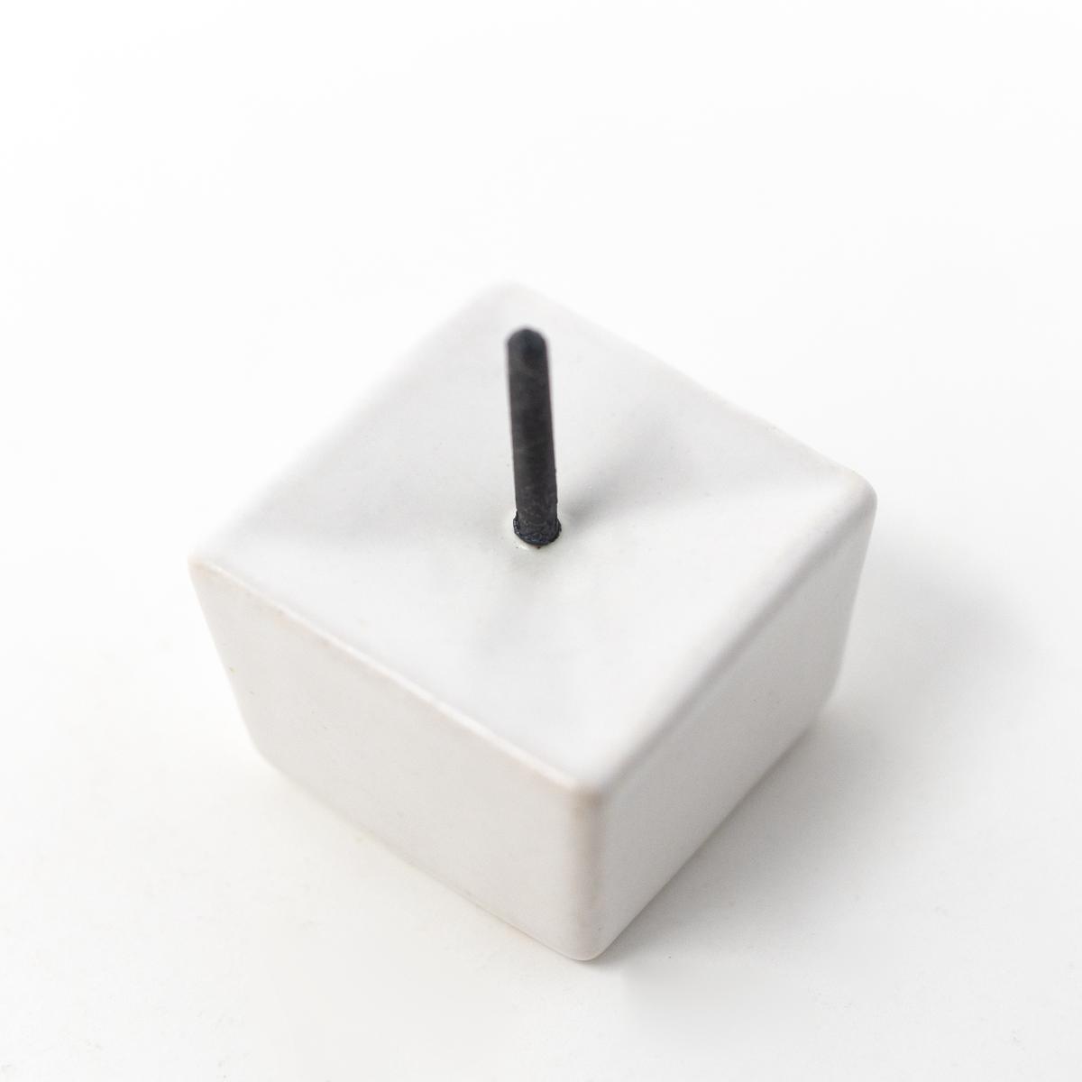ifj white candle holder top angle