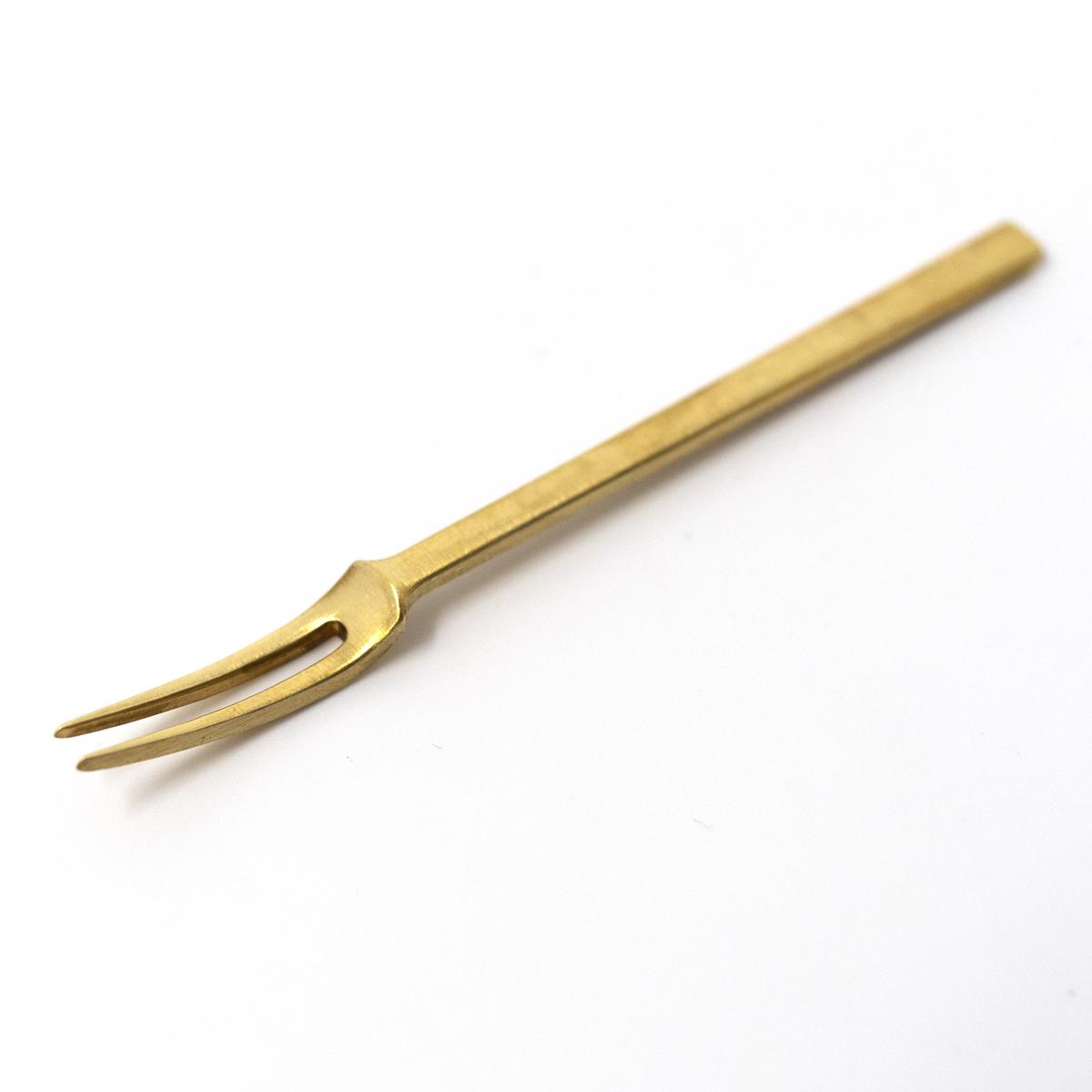 Azmaya dessert fork top angle
