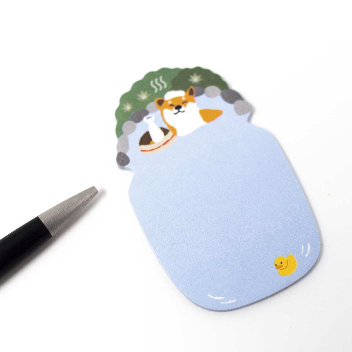 general shibu dog  pond notepad scale