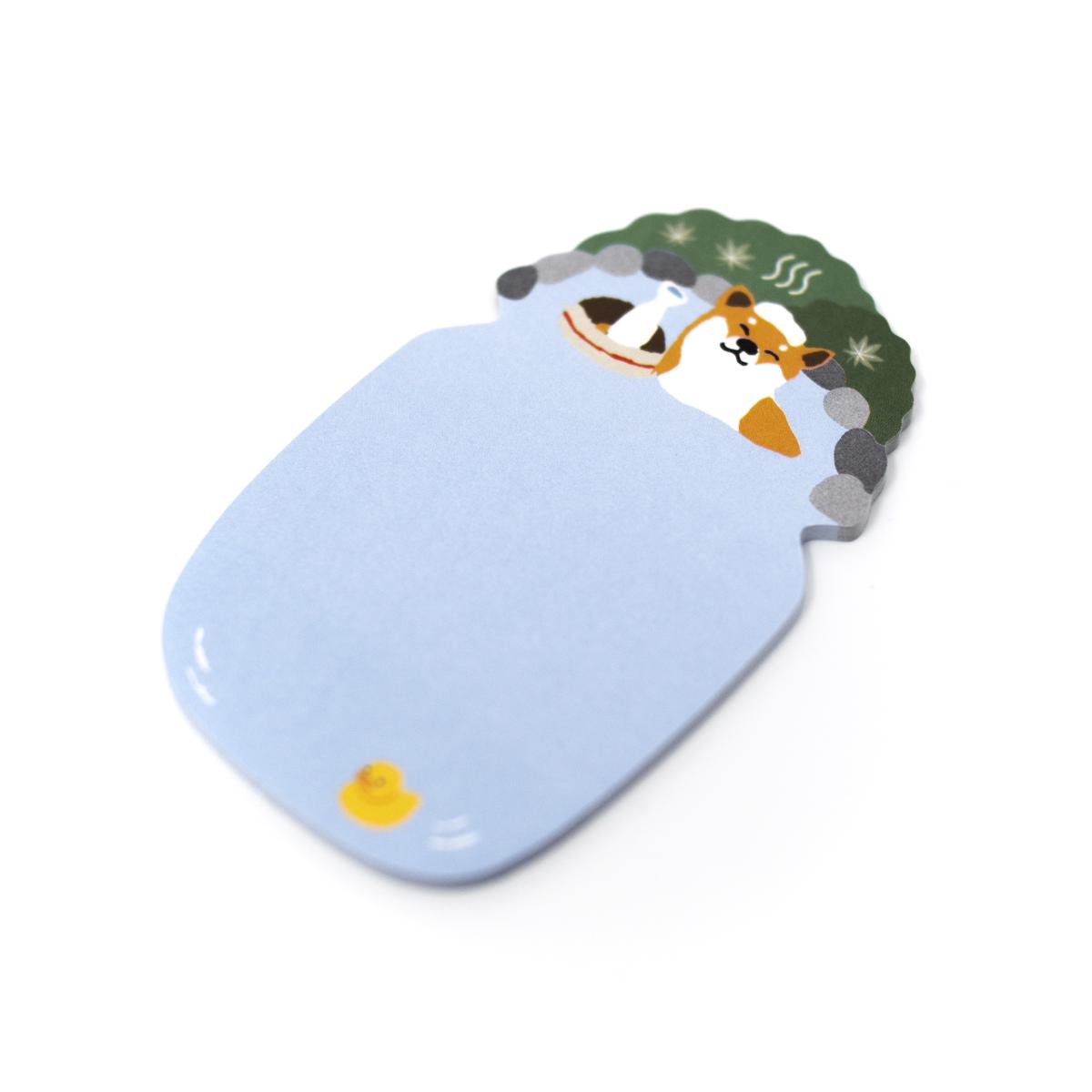 general shibu dog  pond notepad angle