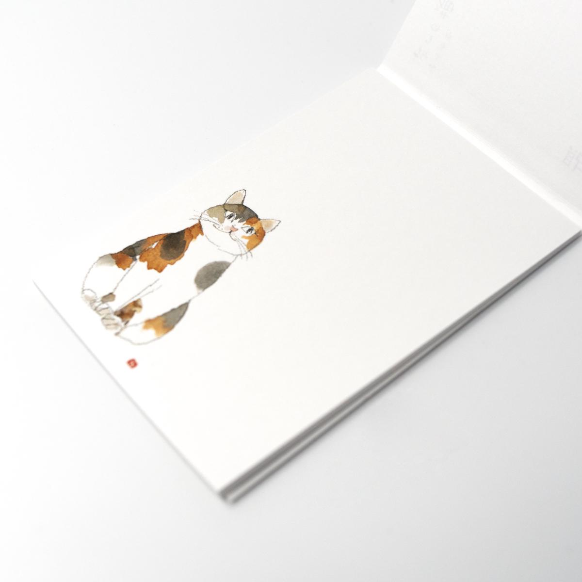 general cat notepad open