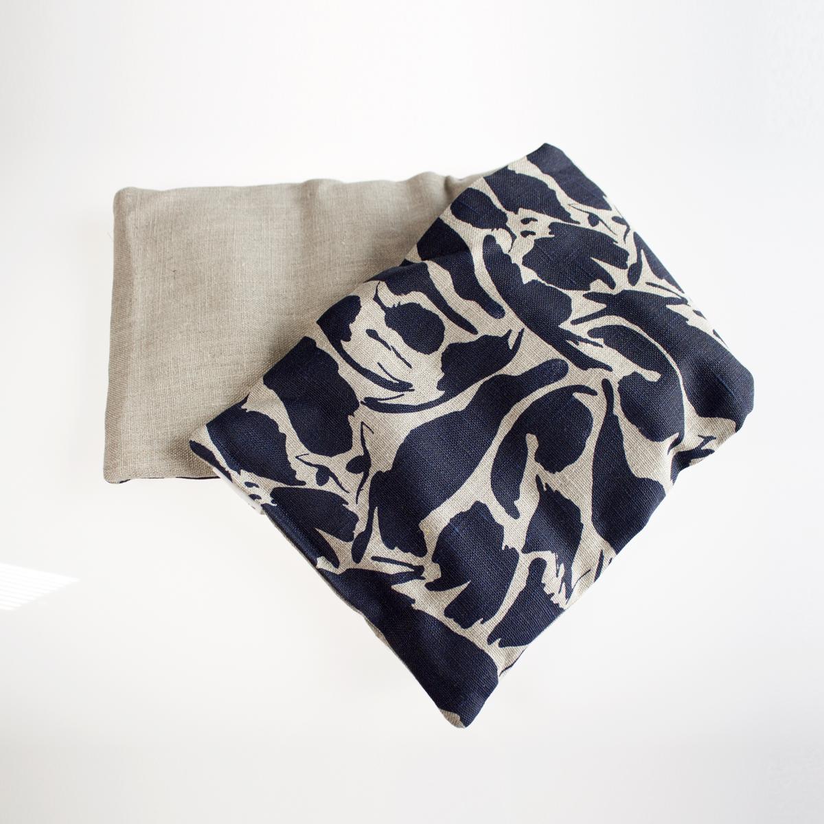 blue eye pillow folded