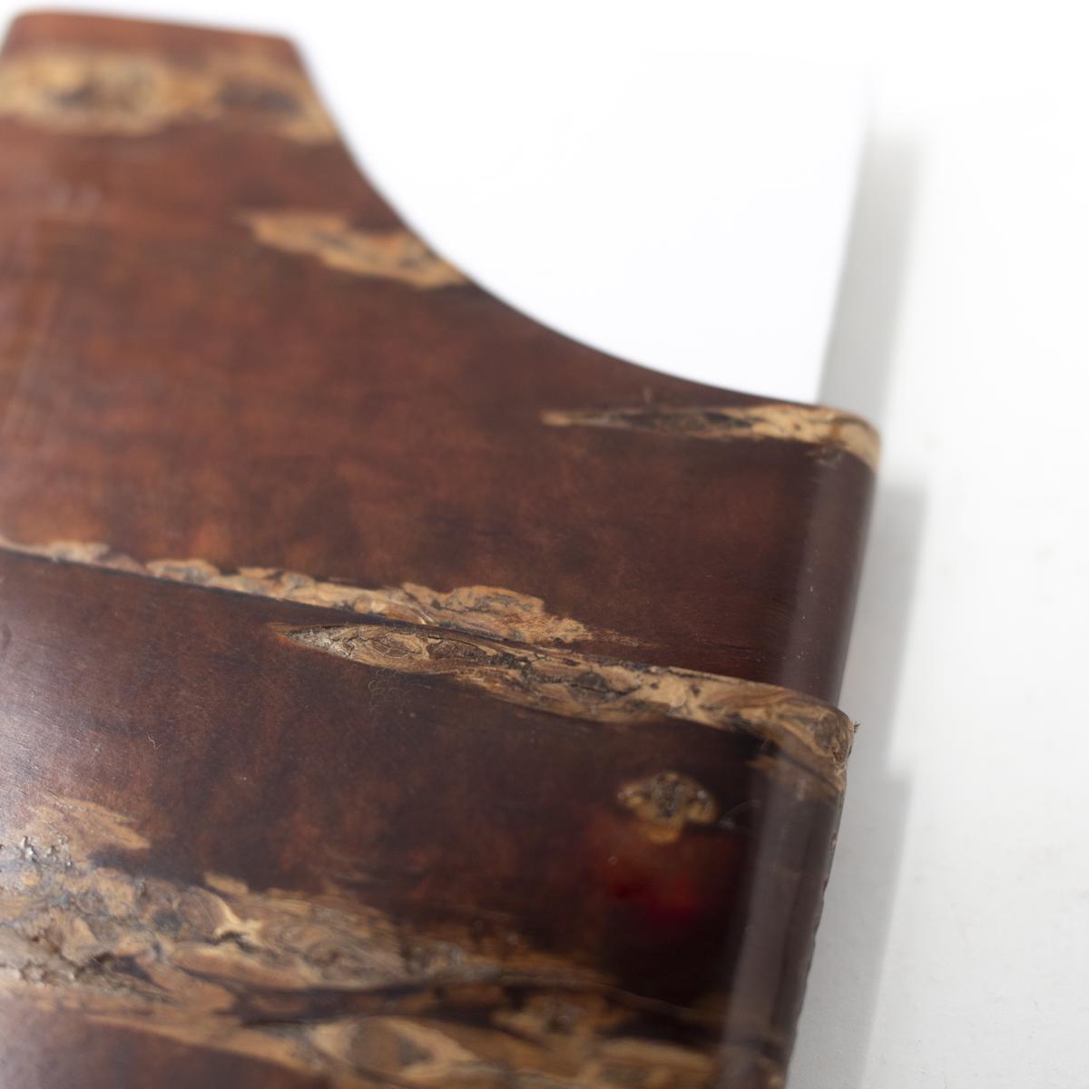 Tomioka dark card case open closeup