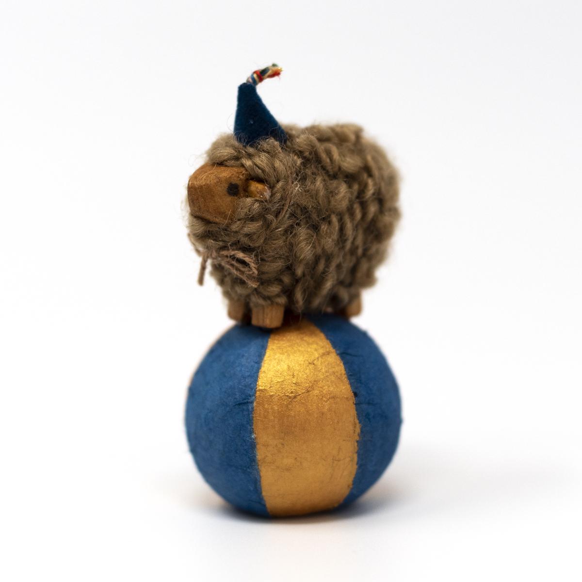 sheep on ball side angle