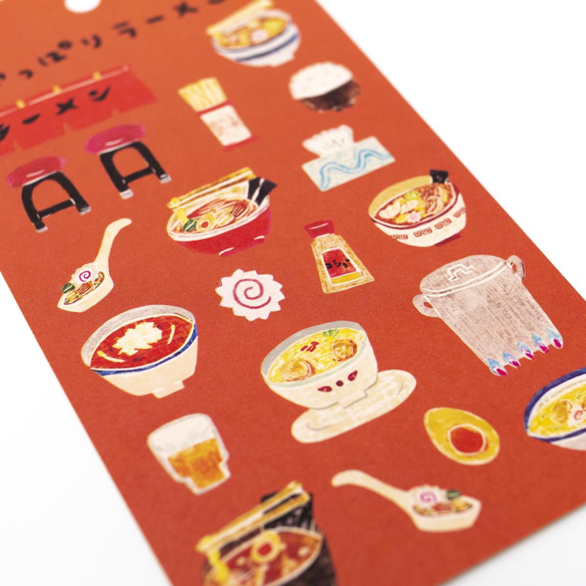 super ramen stickers closeup