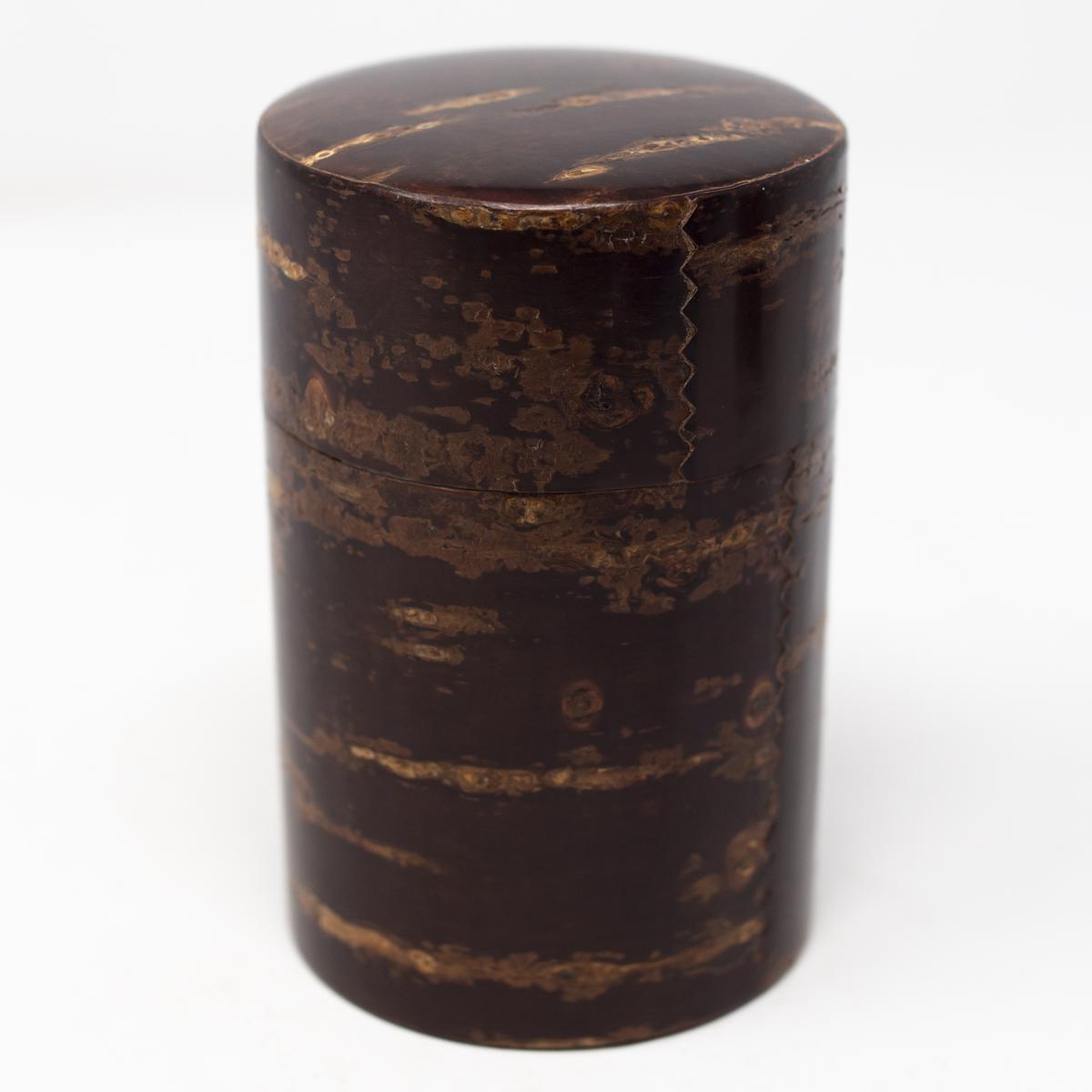 Tomioka tea caddy top angle short