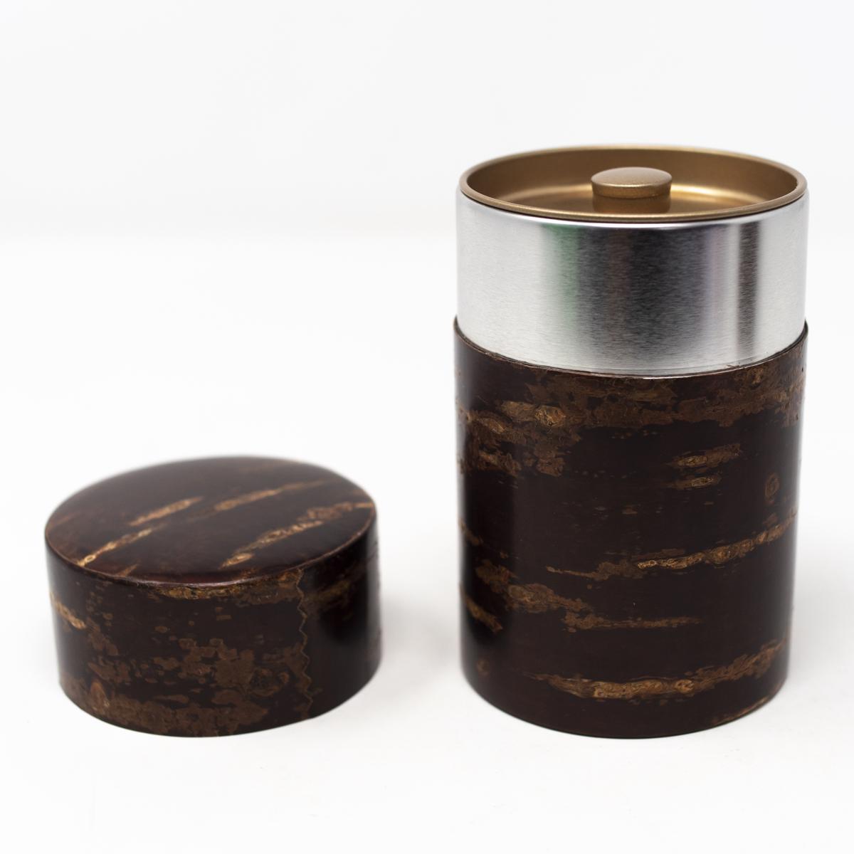 Tomioka tea caddy open