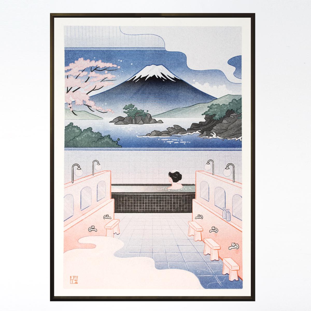 geri draws japan print framed