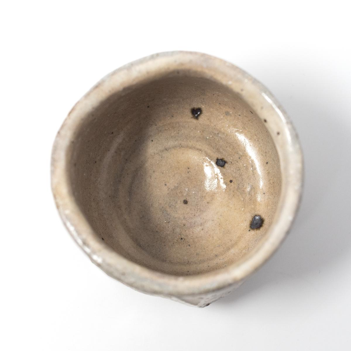 mashiko white cup top inside
