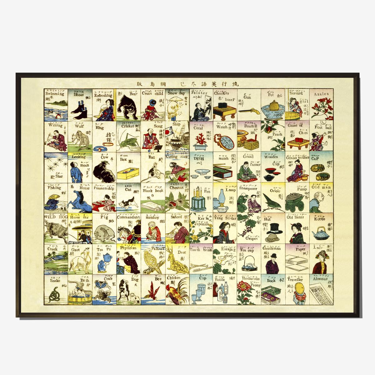 own brand prints alphabet framed