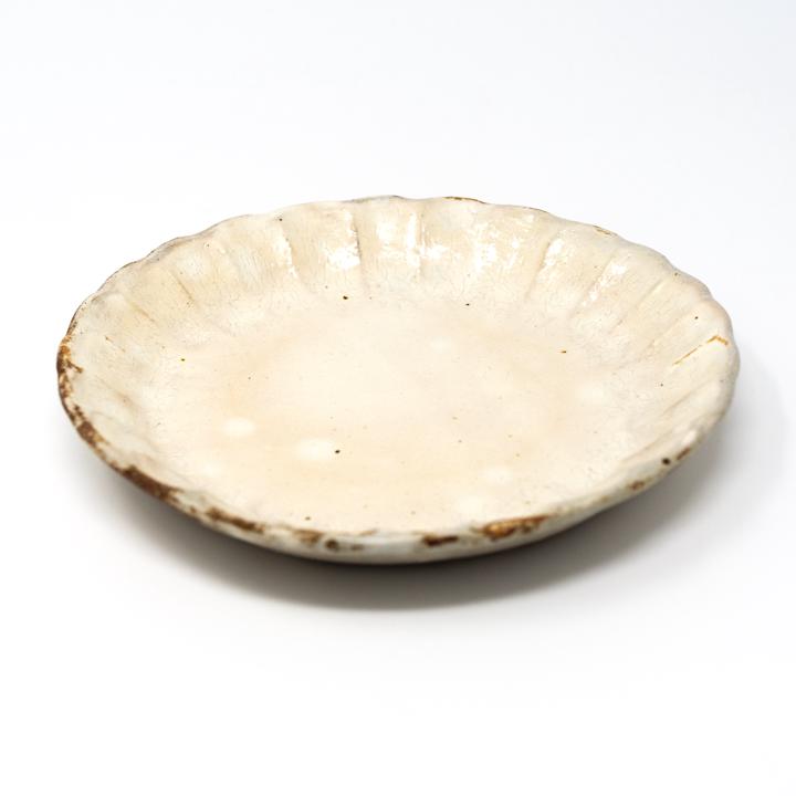 mashiko cream plate side angle