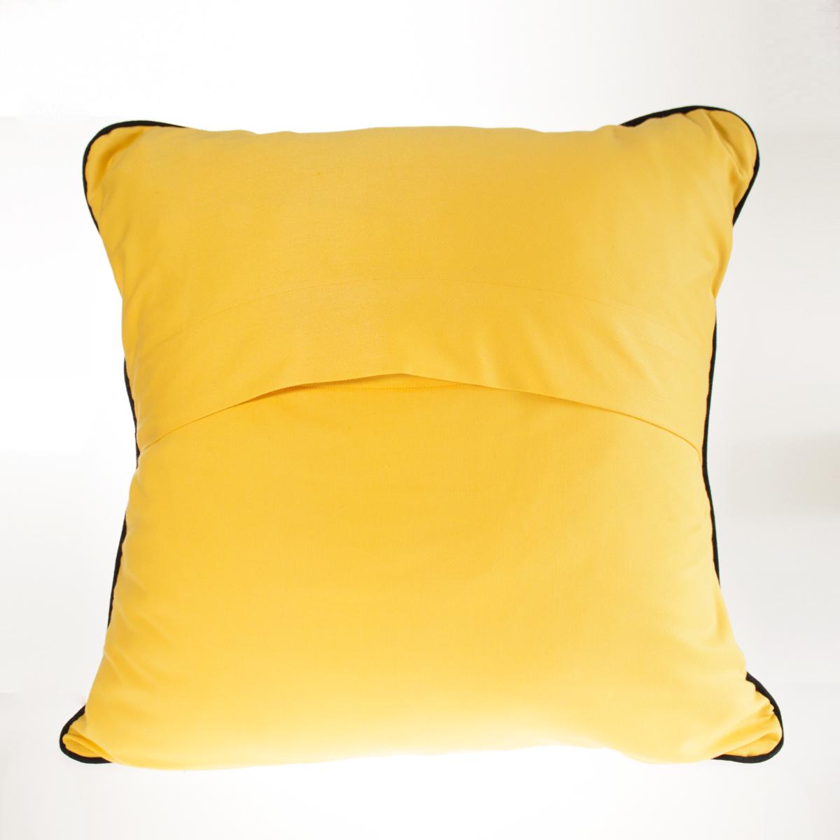yellow cushion back